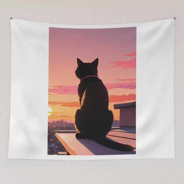 Item preview, Animals - Domestic Cat on Ledge, Contemplative Mood designed and sold by World-Pets.