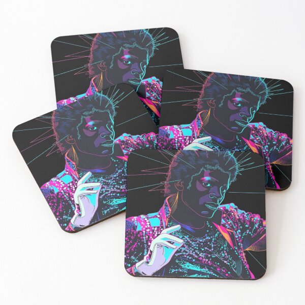 Item preview, Neon Michael Jackson Pop Art Portrait designed and sold by ExploreAura Studio.