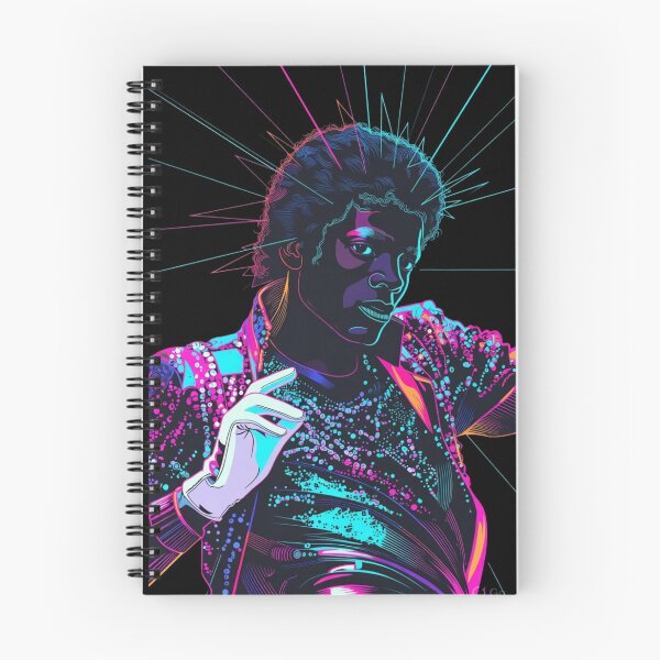Item preview, Neon Michael Jackson Pop Art Portrait designed and sold by ExploreAura Studio.