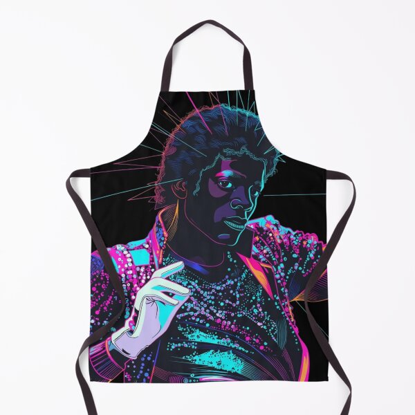 Item preview, Neon Michael Jackson Pop Art Portrait designed and sold by ExploreAura Studio.
