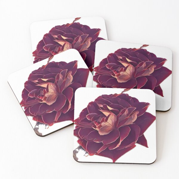 Item preview, Isolated Dark Burgundy Rose Flower Graphic designed and sold by BalkanBloom.