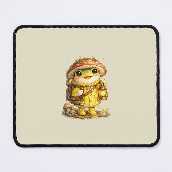 Item preview, Cute Mushroom Explorer Frog designed and sold by HapaHara.