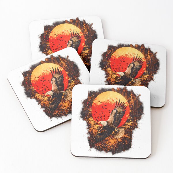 Item preview, Impasto Eagle Sunset Art Print designed and sold by SupernovaNote.