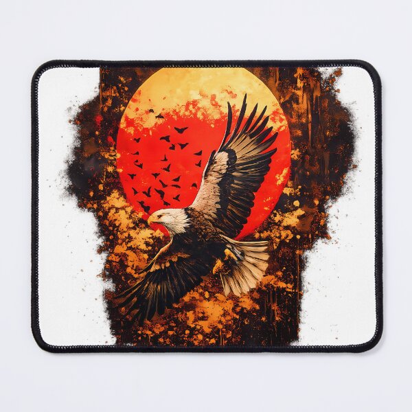 Item preview, Impasto Eagle Sunset Art Print designed and sold by SupernovaNote.