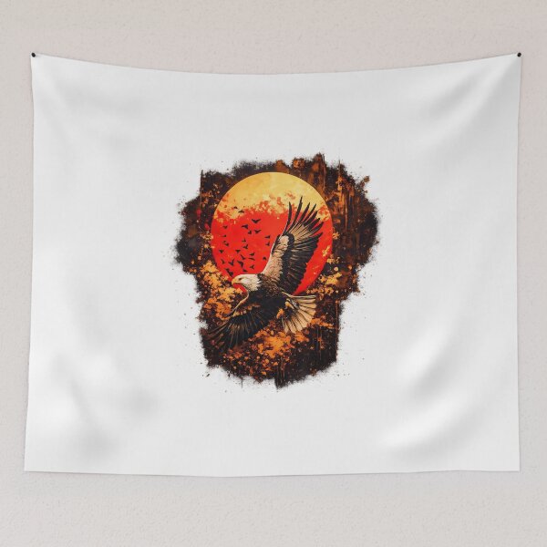 Item preview, Impasto Eagle Sunset Art Print designed and sold by SupernovaNote.