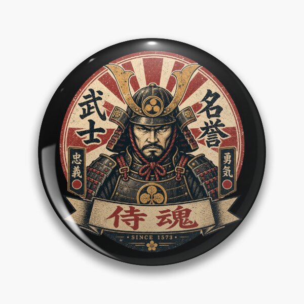 Item preview, Vintage Japanese Samurai Warrior - Honor and Courage designed and sold by Graphic Vibe Designs.