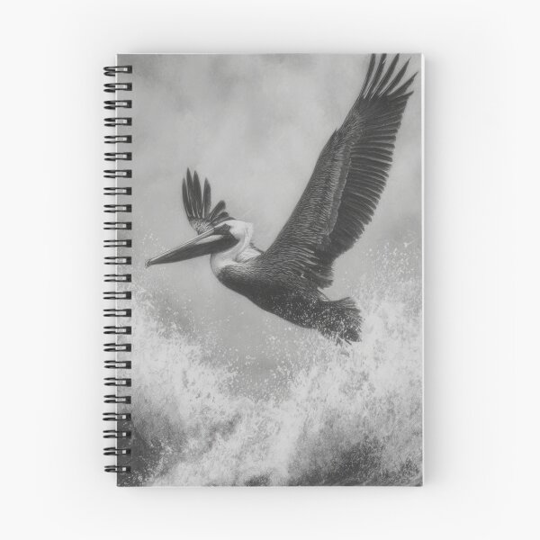 Item preview, A Pelican landing on ocean waves, Birds in Motion designed and sold by CDC40.
