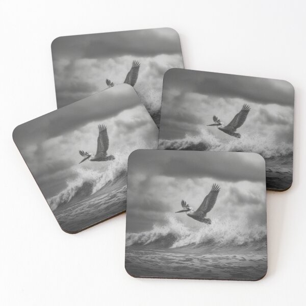 Item preview, A Pelican landing on ocean waves, Birds in Motion designed and sold by CDC40.
