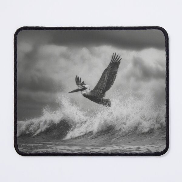 Item preview, A Pelican landing on ocean waves, Birds in Motion designed and sold by CDC40.