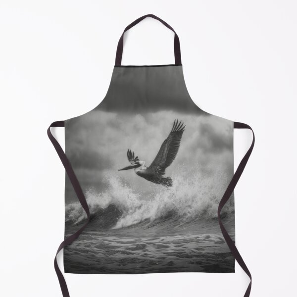 Item preview, A Pelican landing on ocean waves, Birds in Motion designed and sold by CDC40.
