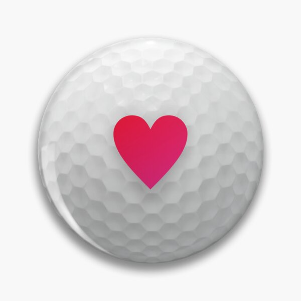 Item preview, Golf Ball with Heart designed and sold by DalePrestonArt.