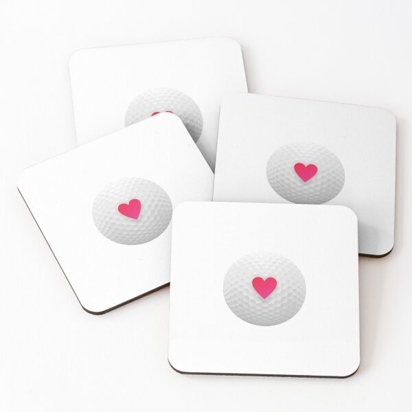 Item preview, Golf Ball with Heart designed and sold by DalePrestonArt.