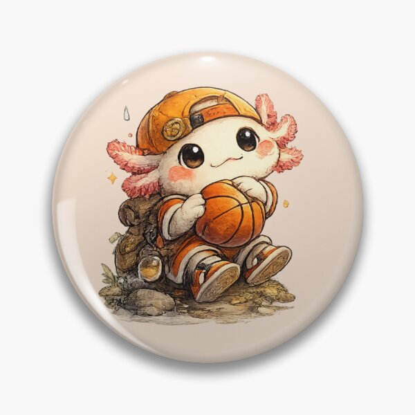 Item preview, Kawaii Basketball Axolotl designed and sold by HapaHara.