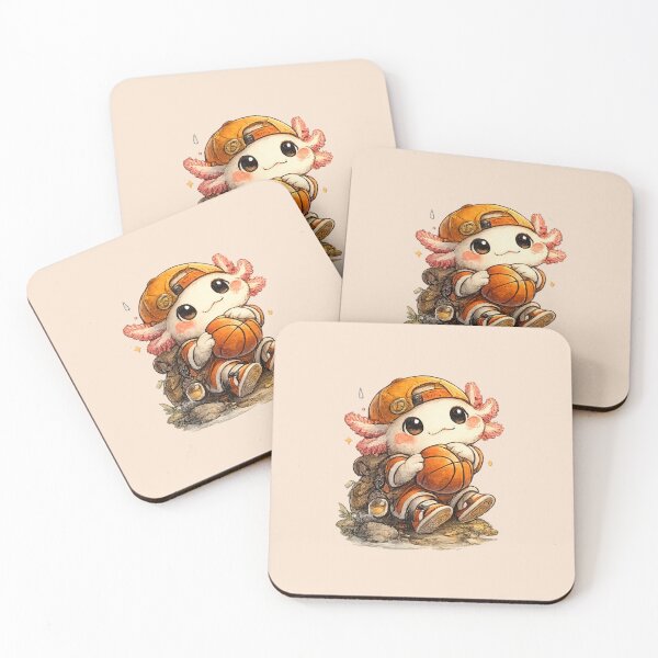 Item preview, Kawaii Basketball Axolotl designed and sold by HapaHara.