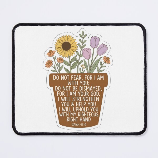 Item preview, Isaiah 41 10 Do Not Fear Floral Bible Verse Christian designed and sold by raedattia.
