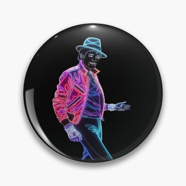 Item preview, Neon Michael Jackson Retro Pop Art designed and sold by ExploreAura Studio.