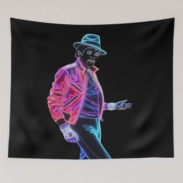 Item preview, Neon Michael Jackson Retro Pop Art designed and sold by ExploreAura Studio.