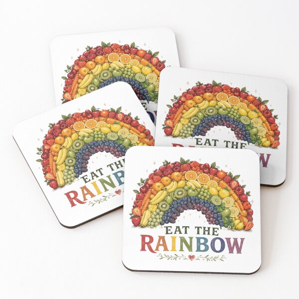 Item preview, Eat The Rainbow Colorful Retro Rainbow Design designed and sold by AMICO77.