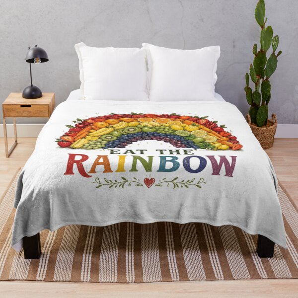 Item preview, Eat The Rainbow Colorful Retro Rainbow Design designed and sold by AMICO77.
