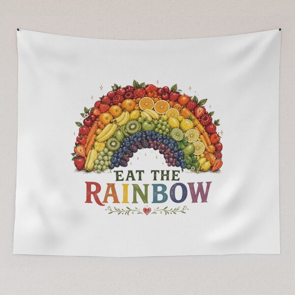 Item preview, Eat The Rainbow Colorful Retro Rainbow Design designed and sold by AMICO77.