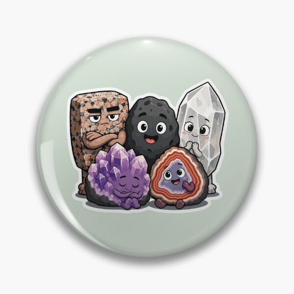 Item preview, Cute Rock Family Sticker Geology Mineral Collector Crystal Rockhound Gift designed and sold by SimplePoDesign.
