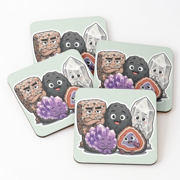 Item preview, Cute Rock Family Sticker Geology Mineral Collector Crystal Rockhound Gift designed and sold by SimplePoDesign.