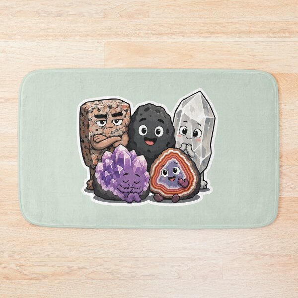 Item preview, Cute Rock Family Sticker Geology Mineral Collector Crystal Rockhound Gift designed and sold by SimplePoDesign.