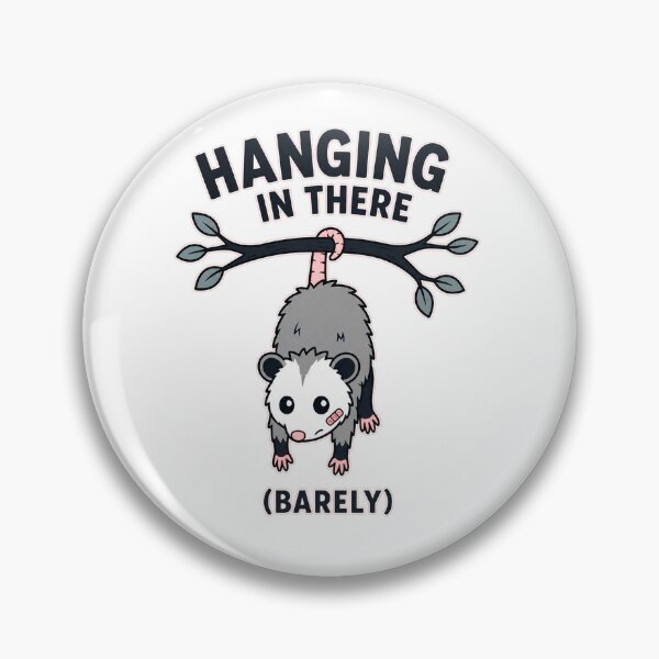 Item preview, Hanging In There Barely Cute Opossum designed and sold by Double2xAs.