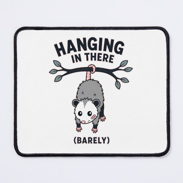 Item preview, Hanging In There Barely Cute Opossum designed and sold by Double2xAs.