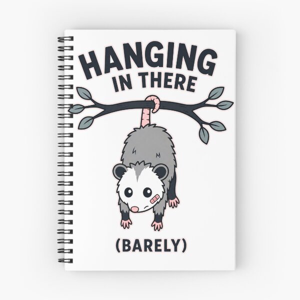 Item preview, Hanging In There Barely Cute Opossum designed and sold by Double2xAs.