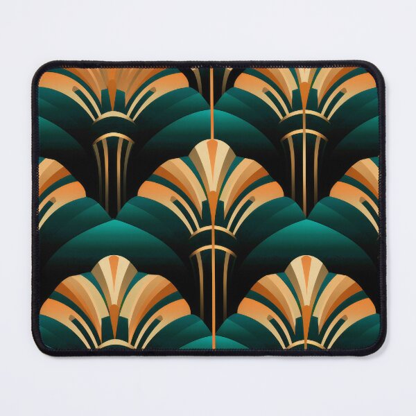 Item preview, Art Deco Emerald-Green And Antique Golden Pattern designed and sold by DEC02.