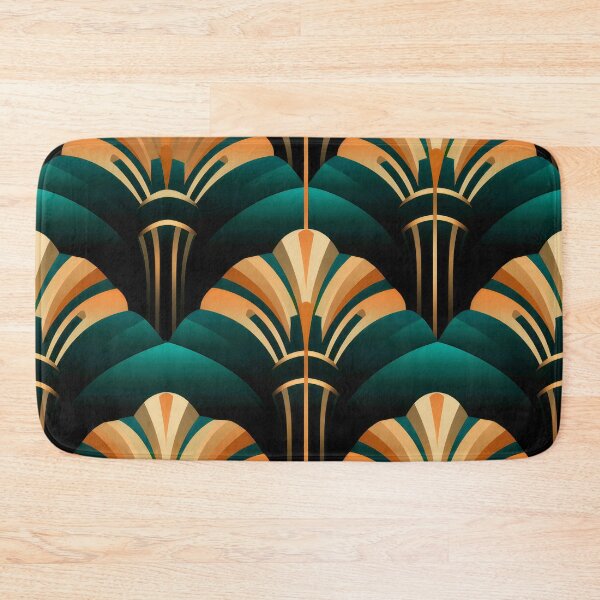 Item preview, Art Deco Emerald-Green And Antique Golden Pattern designed and sold by DEC02.