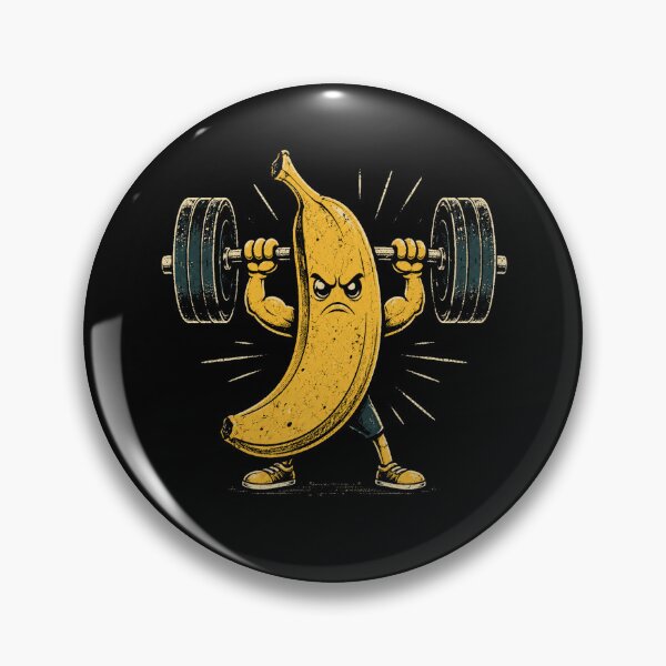 Item preview, Retro Strong Banana Weightlifting Gym Vintage Fitness designed and sold by Moizento.