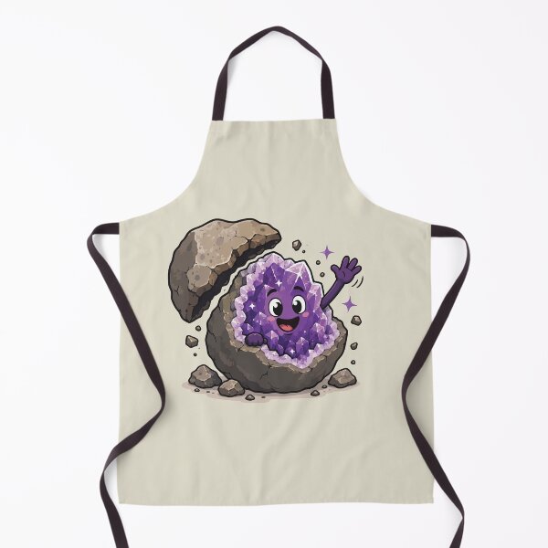 Item preview, Cute Amethyst Geode Sticker Kawaii Crystal Rockhound Mineral Collector Gift designed and sold by SimplePoDesign.