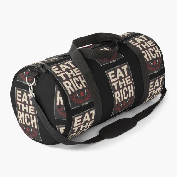 Item preview, Eat The Rich Vintage Protest Typography Shirt | Retro Political Statement Graphic | Distressed Grunge Slogan Design designed and sold by Bhaskar Digital Art.