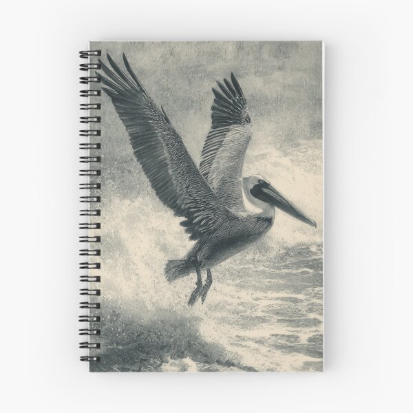Item preview, A Pelican landing on ocean waves, Birds in Motion designed and sold by CDC40.