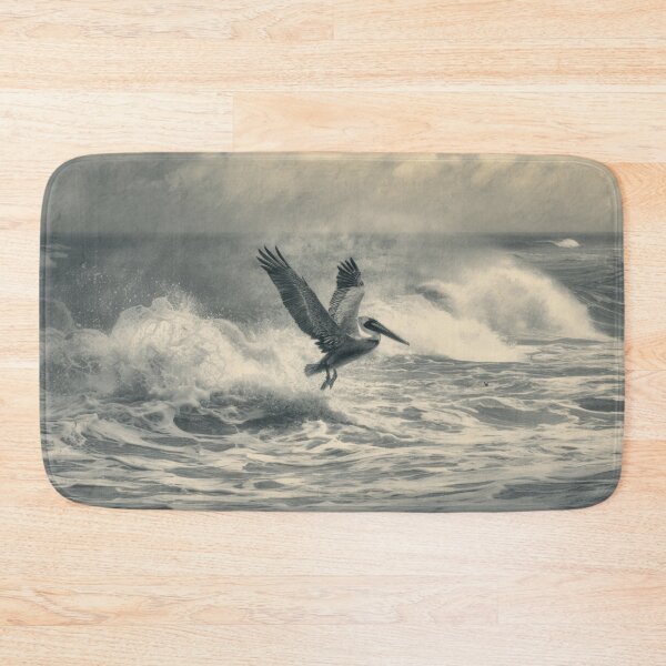 Item preview, A Pelican landing on ocean waves, Birds in Motion designed and sold by CDC40.