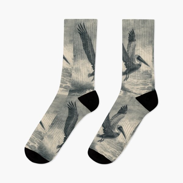 Item preview, A Pelican landing on ocean waves, Birds in Motion designed and sold by CDC40.