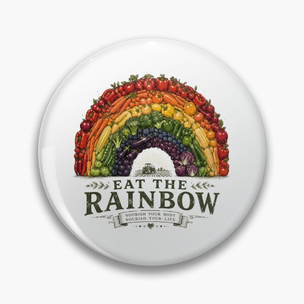 Item preview, Eat The Rainbow Colorful Retro Rainbow Design designed and sold by AMICO77.