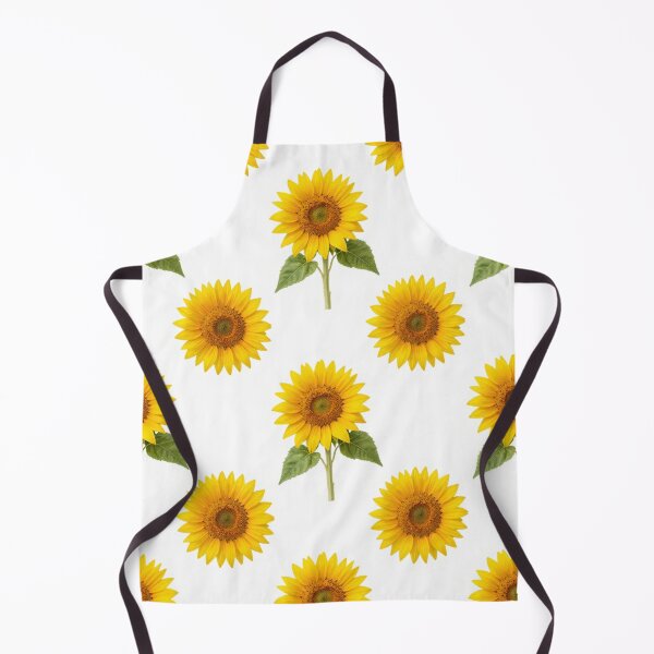 Item preview, Sunflower Seamless Pattern on Dusty Blue Background designed and sold by Joyfulfabric.