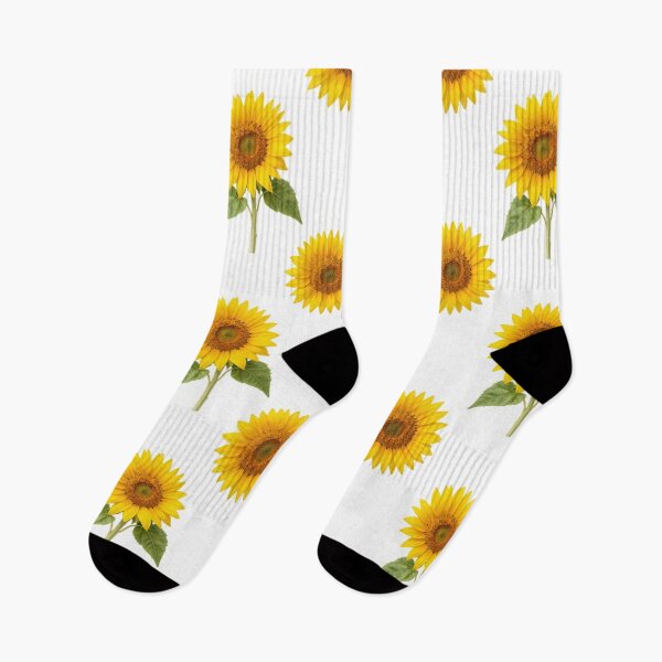 Item preview, Sunflower Seamless Pattern on Dusty Blue Background designed and sold by Joyfulfabric.