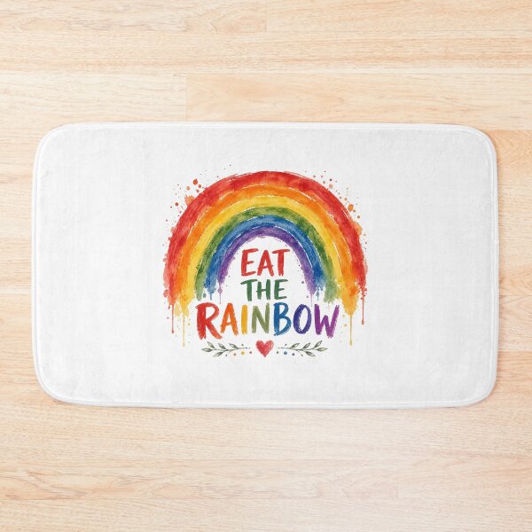 Item preview, Eat The Rainbow Colorful Retro Rainbow Design designed and sold by AMICO77.