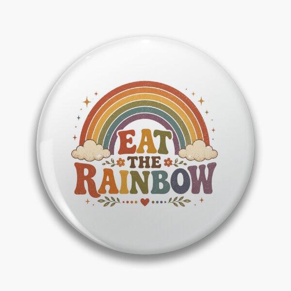 Item preview, Eat The Rainbow Colorful Retro Rainbow Design designed and sold by AMICO77.