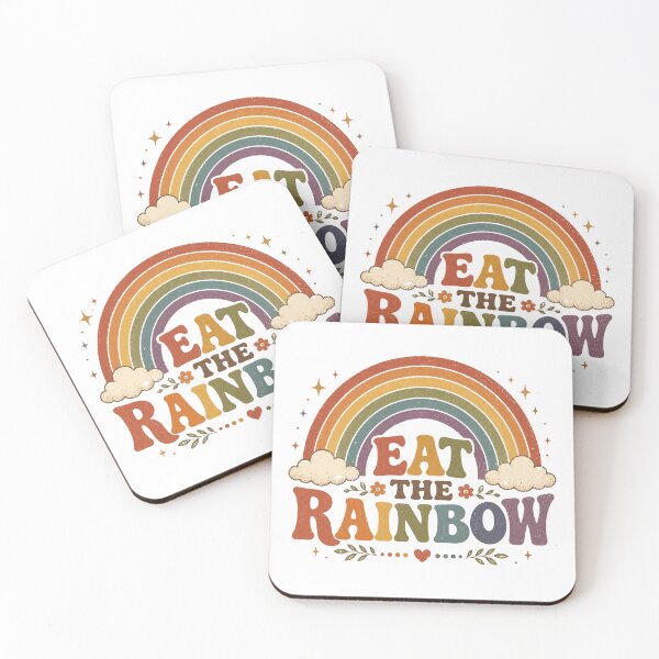 Item preview, Eat The Rainbow Colorful Retro Rainbow Design designed and sold by AMICO77.