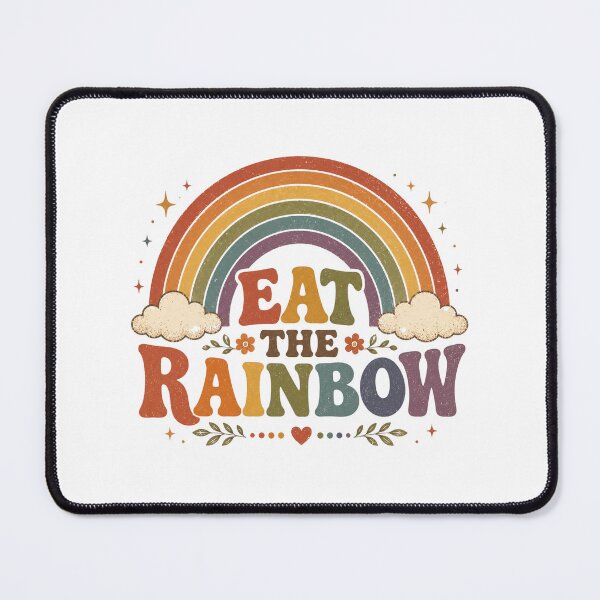 Item preview, Eat The Rainbow Colorful Retro Rainbow Design designed and sold by AMICO77.