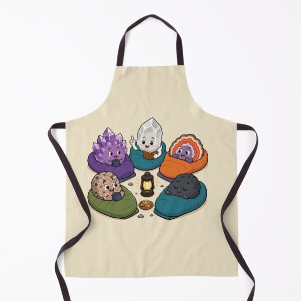 Item preview, Cute Rockhound Campfire Sticker Cozy Geology Crystal Club Mineral Collector Gift designed and sold by SimplePoDesign.