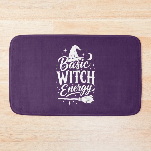 Item preview, Basic Witch Energy – Cute Witch Hat & Broom Halloween Design designed and sold by DesignHouse07.