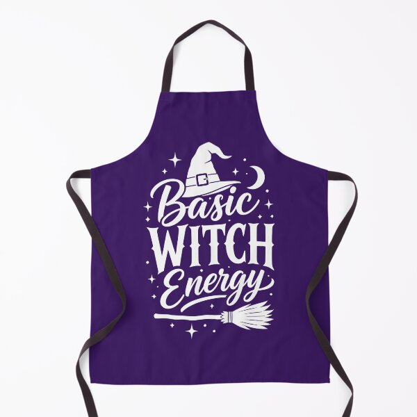 Item preview, Basic Witch Energy – Cute Witch Hat & Broom Halloween Design designed and sold by DesignHouse07.