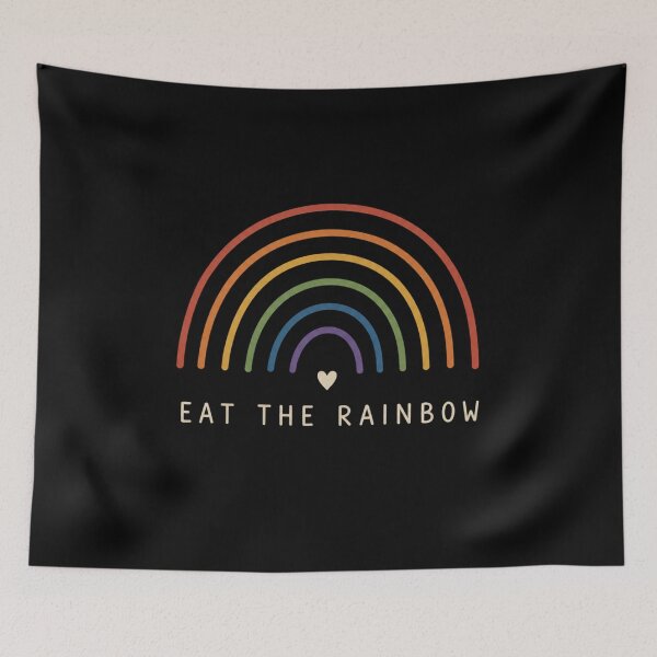 Item preview, Eat The Rainbow Colorful Retro Rainbow Design designed and sold by AMICO77.