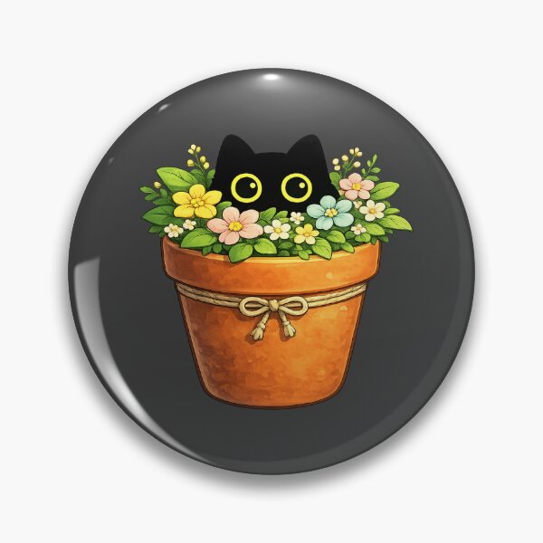 Item preview, Cute Black Cat Flower Pot — Bloom Together designed and sold by Dream Machine.